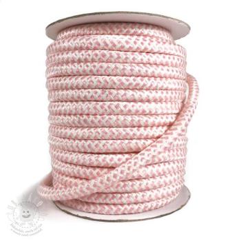 Šňůra pletená ZIG ZAG light rose