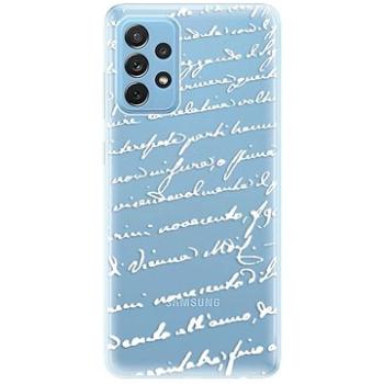 iSaprio Handwriting 01 - white pro Samsung Galaxy A72 (hawri01w-TPU3-A72)