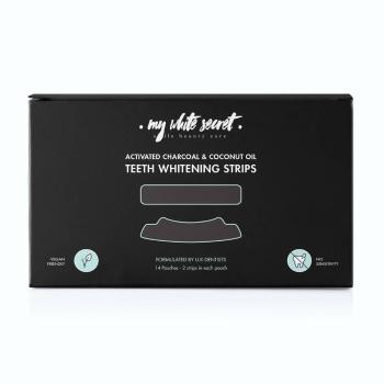 My White Secret Bělicí pásky na zuby s aktivním uhlím Whitening Strips 14 ks