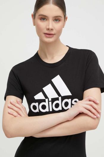 Bavlněné tričko adidas GL0722 černá barva, GL0722