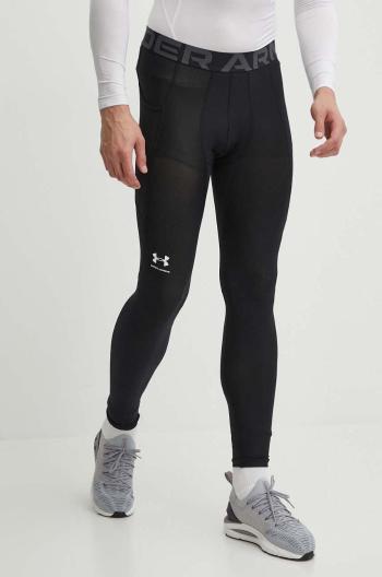 Tréninkové legíny Under Armour pánské, černá barva, hladké, 1361586