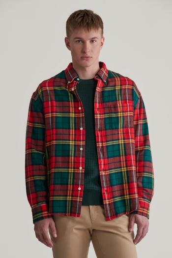 KOŠILE GANT REL TWILL TARTAN SHIRT BRIGHT RED