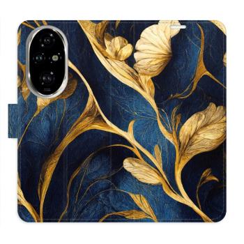 Flipové pouzdro iSaprio - GoldBlue - Honor 200 Pro