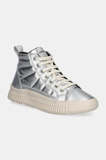 Dětské sneakers boty Geox LAQUINNY stříbrná barva, J46M3C.0LVNF