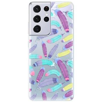 iSaprio Feather Pattern 01 pro Samsung Galaxy S21 Ultra (featpatt01-TPU3-S21u)