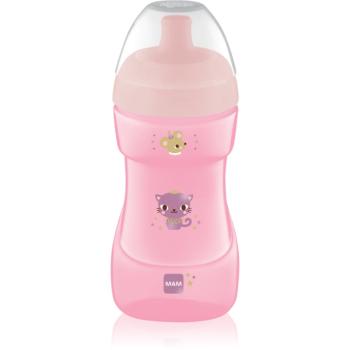 MAM Sports Cup dětská láhev Pink 330 ml