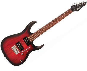 Cort X100 Open Pore Black Cherry Burst Elektrická kytara