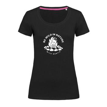 Bontis Dámské tričko CAMPFIRE - Černá | S