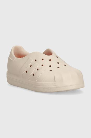 Dětské sneakers boty adidas Originals adiFOM SUPERSTAR 360 béžová barva