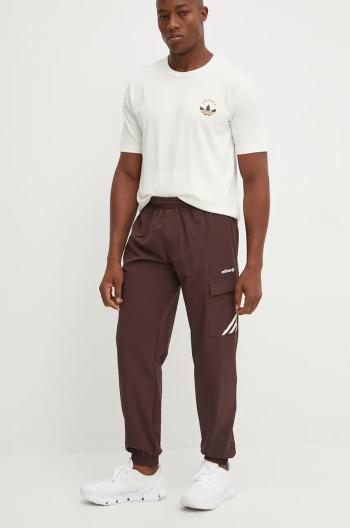 Tepláky adidas Originals Cargo Pant hnědá barva, s aplikací, IX9621