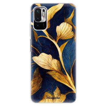 Odolné silikonové pouzdro iSaprio - Gold Leaves - Xiaomi Redmi Note 10 5G