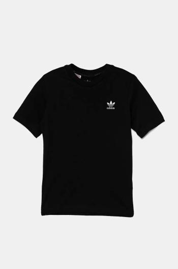 Dětské bavlněné tričko adidas Originals TEE černá barva, IW3495