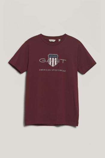 TRIČKO GANT ARCHIVE SHIELD SS T-SHIRT WINE RED