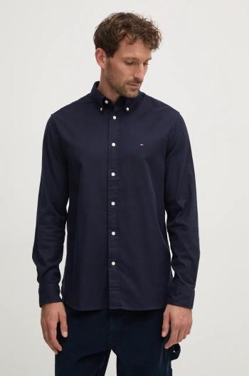 Košeľa Tommy Hilfiger pánska, tmavomodrá farba, regular, s golierom button-down, MW0MW36824