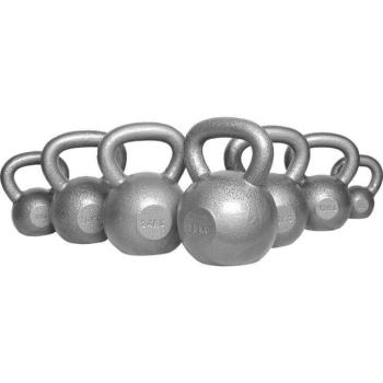 Gorilla Sports set kettlebell, litinová, celková váha 144 kg