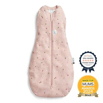 ERGOPOUCH Zavinovačka a vak na spaní 2v1 Cocoon Daisies 6-12 m, 8-10 kg, 1 tog