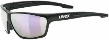 UVEX Sportstyle 706 CV Black Mat/Colorvision Mirror Pink Cyklistické brýle