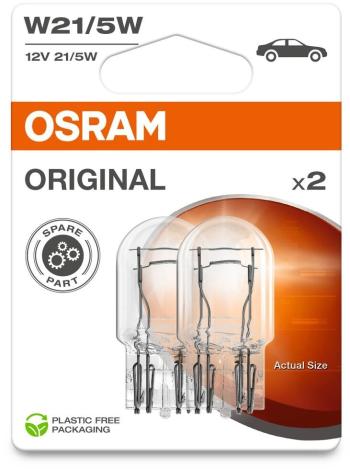 Autóizzó Osram Original W21/5 W, 12 V, 21/5 W, W3x16q, 2 db