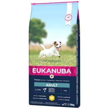 15kg Eukanuba Adult Small Breed csirke száraz kutyatáp