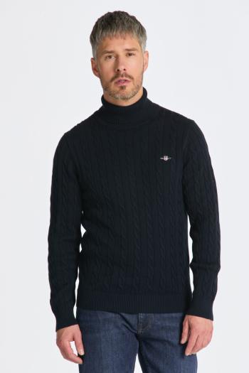 ROLÁK GANT COTTON CABLE TURTLE NECK EVENING BLUE