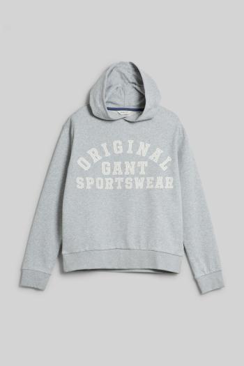 MIKINA GANT ORIGINAL SPORTSWEAR SWEAT HOODIE LIGHT GREY MELANGE