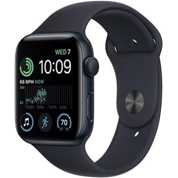 Apple Watch SE (2022) 44mm Temně inkoustový hliník s temně inkoustovým sportovním řemínkem (MNK03CS/A)