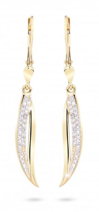Cutie Diamonds Elegantní náušnice ze žlutého zlata s diamanty DZ8046-55-00-X-1
