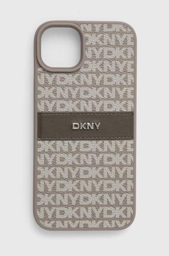 Obal na telefon Dkny iPhone 15 Plus / 14 Plus 6.7 šedá barva, DKHCP15MPRTHSLE