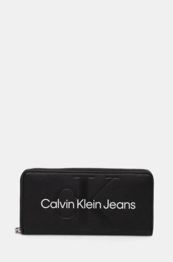 Peněženka Calvin Klein Jeans černá barva