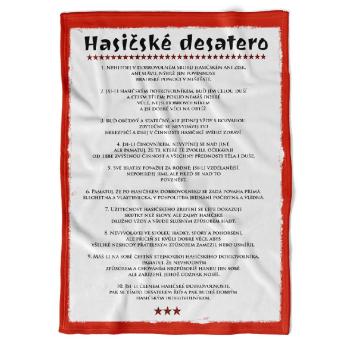 Deka Hasičské desatero - listina (Podšití beránkem: NE)