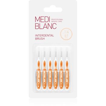 MEDIBLANC Interdental Pick-brush perie interdentara 0,7 mm Yellow 6 buc