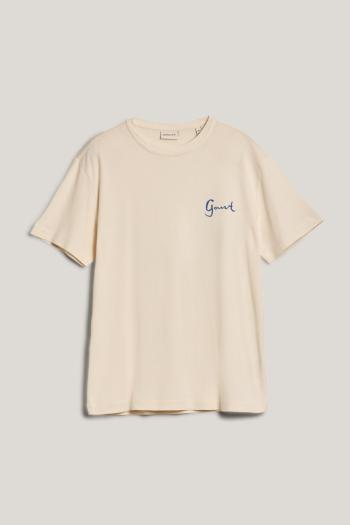 TRIČKO GANT SEASONAL GRAPHIC TSHIRT CREAM