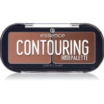 essence CONTOURING DUO PALETTE konturovací paletka odstín 20 Darker Skin 7 g