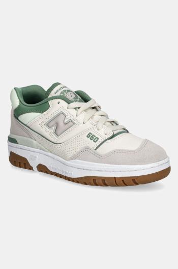 Kožené sneakers boty New Balance 550 béžová barva, BBW550HK