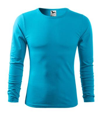 MALFINI Pánské tričko s dlouhým rukávem Fit-T Long Sleeve - Tyrkysová | M