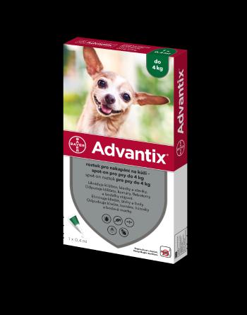 Advantix pro psy do 4 kg spot-on 1x0,4 ml