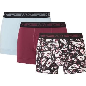 Nike TRUNK 3P Pánské boxerky, vínová, velikost