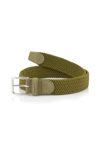 OPASEK GANT ELASTIC BRAID BELT WARM SURPLUS GREEN