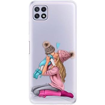 iSaprio Kissing Mom - Blond and Boy pro Samsung Galaxy A22 5G (kmbloboy-TPU3-A22-5G)