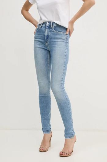 Džíny Calvin Klein Jeans dámské, modrá barva, J20J225386