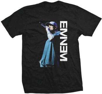 Eminem Tričko Mic. Pose Unisex Black L