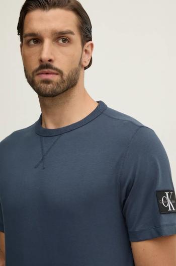 Bavlněné tričko Calvin Klein Jeans černá barva, J30J323484