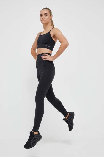 Tréninkové legíny Hummel Tif hmlTIF SEAMLESS HIGH WAIST TIGHTS černá barva, hladké, 210492