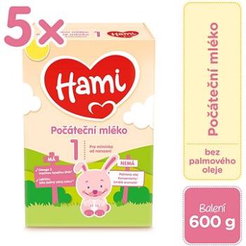 Hami Počáteční kojenecké mléko 0m+ (5× 600 g)  (5900852050602)