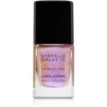 Gabriella Salvete Longlasting Enamel lak na nehty s holografickým efektem odstín 39 Nude Pink 11 ml