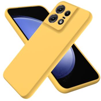 RUBBER Ochranný kryt pre Motorola Edge 50 Pro žltý