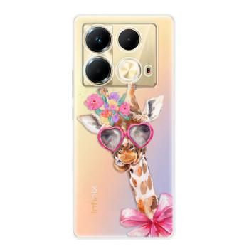 Odolné silikonové pouzdro iSaprio - Lady Giraffe - Infinix Note 40