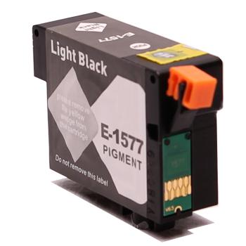 Epson T1577 světle černá (light black) kompatibilní cartridge