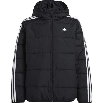 adidas ESSENTIALS 3-STRIPES PADDED Dětská bunda, černá, velikost