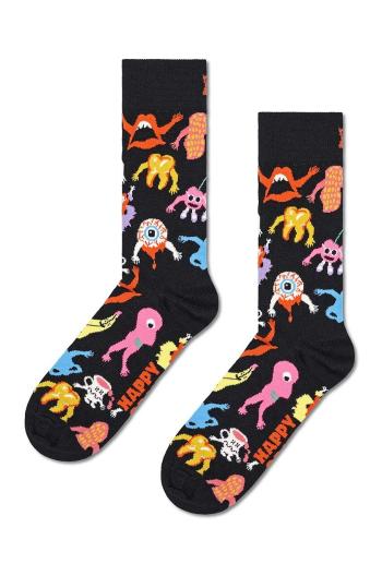 Ponožky Happy Socks Halloween Monsters Sock černá barva, HAL01-9355